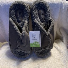 KuaiLu Womens Slippers Black Gray Size 8 New