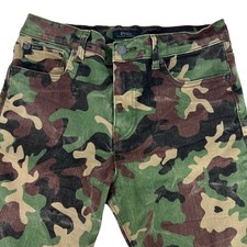 NEW Polo Ralph Lauren Boys Youth Eldridge Skinny Stretch Camo Denim Pants 18
