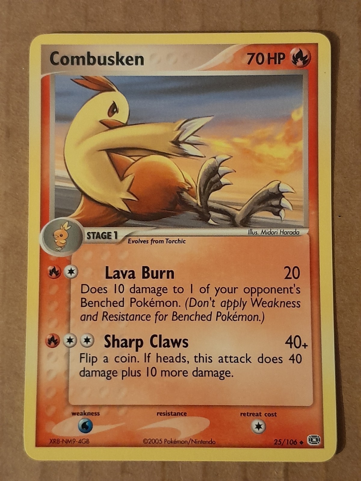Pokemon Combusken 25/106 ex Emerald NM See Pictures