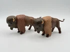 Vintage Playmobil Buffalo Bison Lot Of 2 Geobra 1988 Figurine VGC See Photos