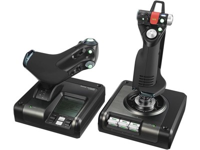 Logitech G Saitek X52 Pro Flight Control System for PC - Black