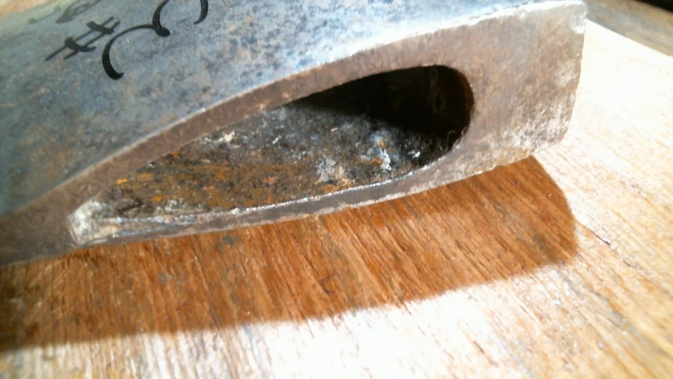 Vaughan vintage -3 lb. . . Cabezal de hacha de una sola broca como se encuentra Foto 4 de 4