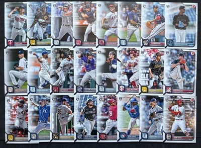 (24) 2022 Bowman RC Rookie Cabrera Detmers Cruz Ryan Lopez
