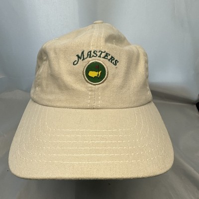Masters Tourmament Circle Patch Tan Caddy Hat NWT