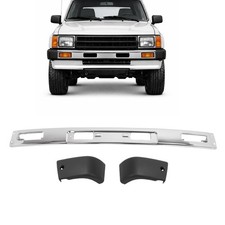 Chrome Front Bumper Assembly W Bumper Ends For Toyota Pickup 4runner 1984-1987