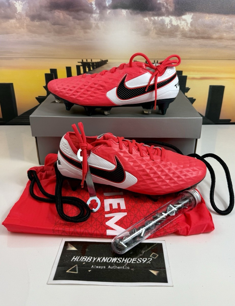 Nike Tiempo Legend 8 Elite SG Pro ACC Red Soccer Cleat AT5900-606