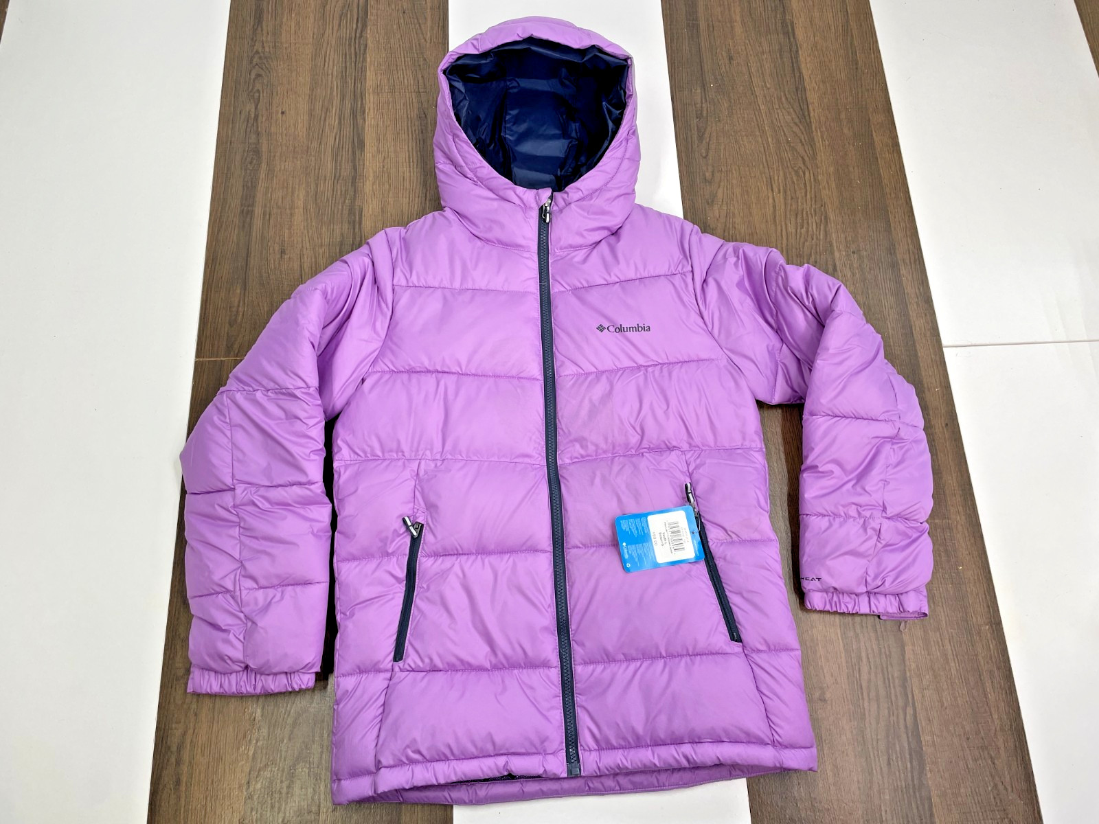 NEW Columbia Youth Unisex L Purple Pike Lake Jacket Gumdrop Long NWT Ret $90