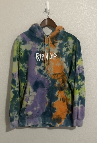 Rip N Dip Hoodie Sweatshirt Erwachsene Größe Small Tye Dye Pullover Skater Unisex