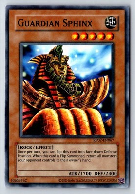 GUARDIAN SPHINX RP02-EN067 UNLIMITED RETRO PACK 2 REPRINT YUGIOH