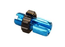 Dia-Compe M10 bicycle brake lever threaded barrel adjuster - BRIGHT DIP BLUE