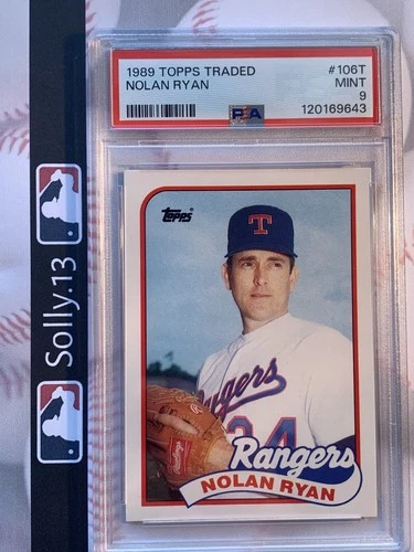1989 TOPPS #106T NOLAN RYAN "express" FRESH SLAB centered! PSA 9 MINT HOF traded