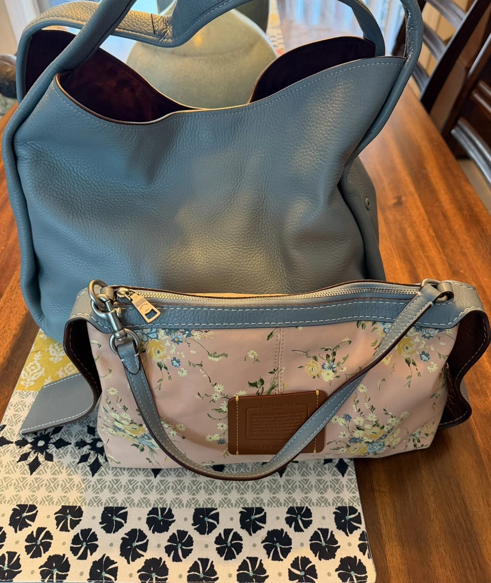 Preços baixos em Bolsas e Sacolas Coach Azul Floral para mulheres