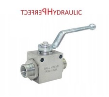 Hydraulischer Hochdruck Kugelhahn Zweiwege Au&szlig;en M22x1,5 15L Ausf&uuml;hrung...