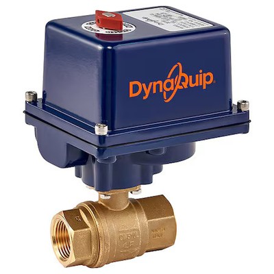 Dynaquip Controls Ehg25ate20h 1'' Fnpt Brass Electronic Ball Valve 2-Way
