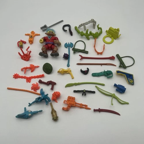 Vintage Teenage Mutant Ninja Turtles Weapons And Accessories Lot Of 36