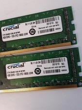 8GB 2x4GB DDR3 1333MHz PC3-10600 Desktop RAM Crucial CT51264BD1339.M16FMR