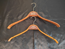 Hermes Paris Wooden Suit Hanger with Hooks Vintage 2 Set