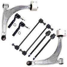 8x Front Lower Control Arm Outer Tie Rod End Kit For 2004-2010 Chevrolet MALIBU