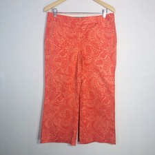 Express Design Studio EDITOR Modern Fit Stretch Chino Legs Size 8 Orange