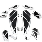 Floorboards FootBoard Brake Pedal Shifter Peg Set For Harley Touring Road Glide