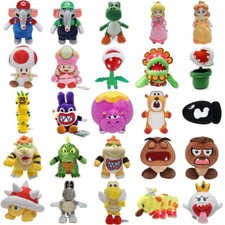Anime Super Mario Bros Plush Toys Stuffed Plushie Doll Peluche Kids Xmas Gifts