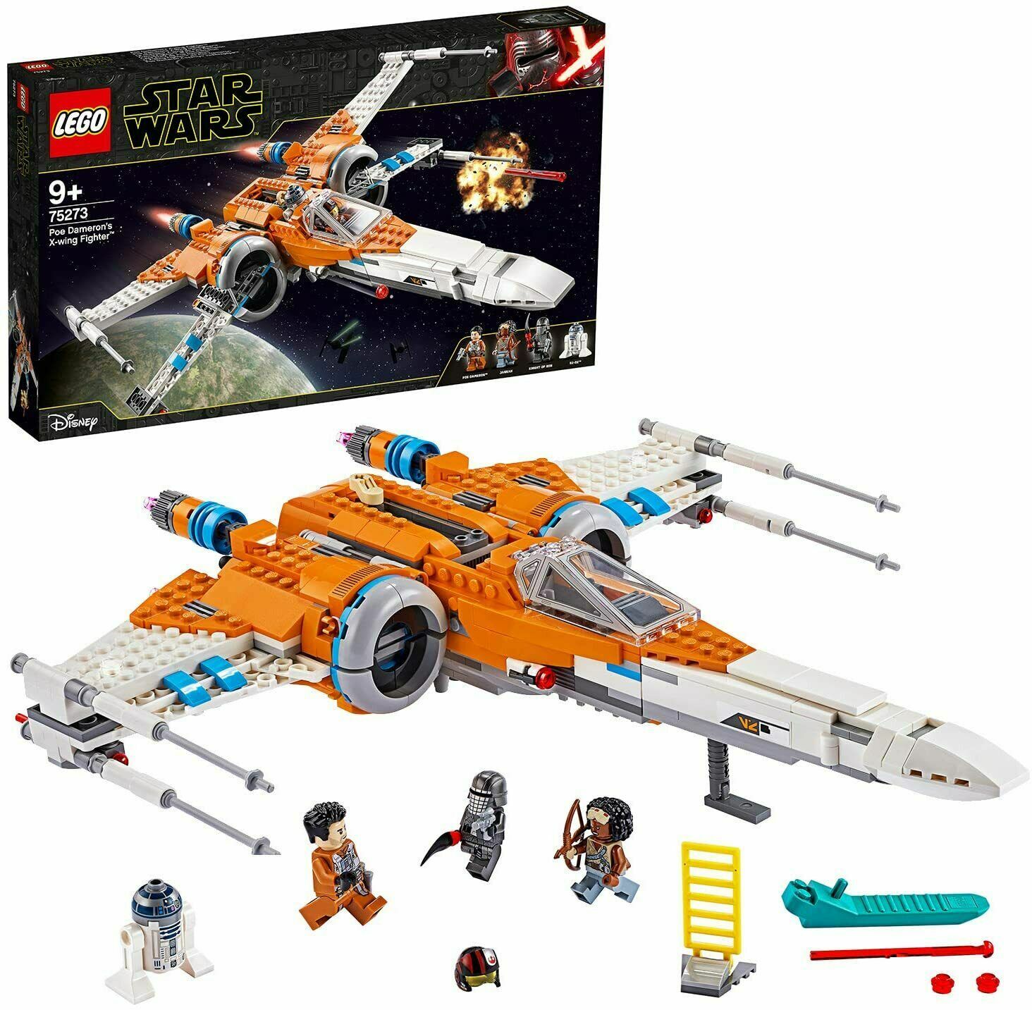 LEGO STAR WARS -  X-WING FIGHTER DI POE DAMERON   ETA' 9+  PEZZI 761   ART 75273