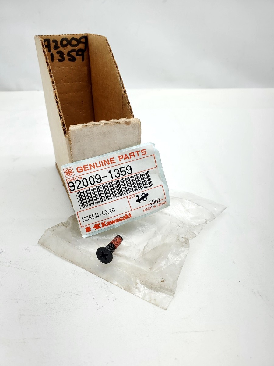 Kawasaki NOS NEW 92009-1359 Screw 5x20 KL KZ KMX VN ZG ZL ZX KL600
