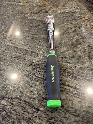 Snap On fhx80a 3/8 drive dual 80 soft grip locking flex head ratchet green
