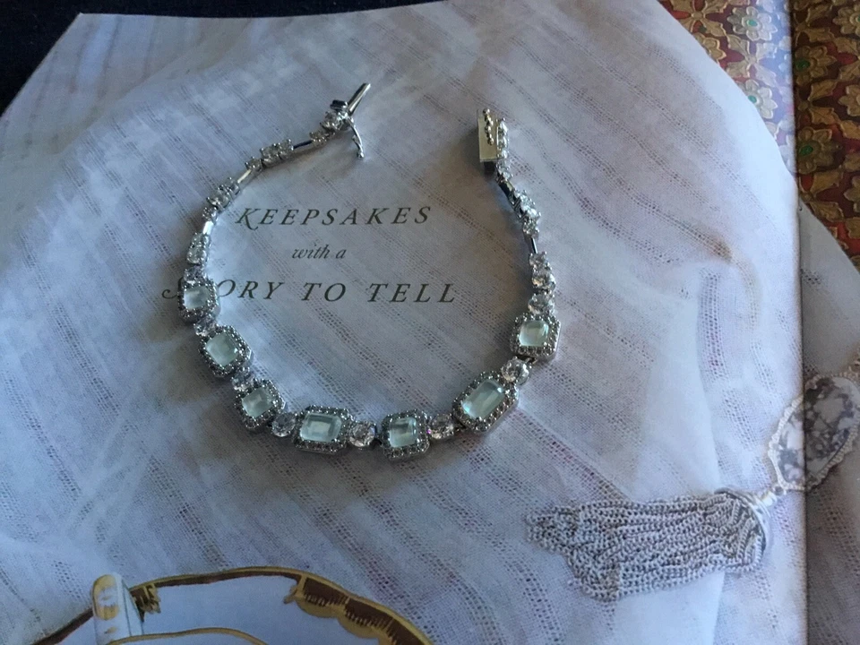 Браслет Nadri серебристого цвета с родиевым покрытием с подлинным камнем редкий ❤️🌹❤️ - Изображение 4 из 4