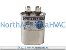 Climatek Motor Run Capacitor 15 uF MFD 440 Volt Oval Fits Trane CPT00169