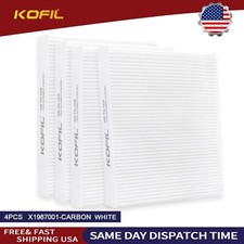 4pcs Cabin Air Filter. Af55839 X1987001pa30093 P640110 4070948c1 And 24479