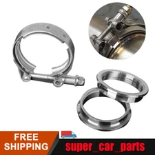 3inch V-band clamp &Male-Female Stainless Steel Flange Kit for exhaust downpipe