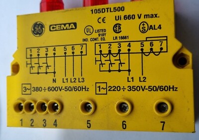 GENERAL ELECTRIC CEMA 105DTL500 TRANSIENT SUPPRESSOR (IN36S3B3)