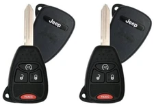2 Remote Key for JEEP 2010-2018 4-Button Remote Start  OHT692427AA Top Quality