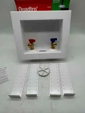 Oatey 38528 Quadtro 1/2 in. x 1/2 in. PEX Compatible Washing Machine Outlet Box