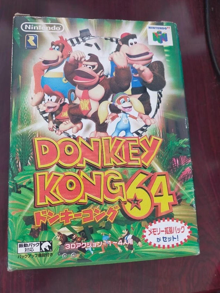 Donkey Kong 64 Nintendo 64 1999 NUS-NDOJ-JPN Japanese Version Action Retro N64