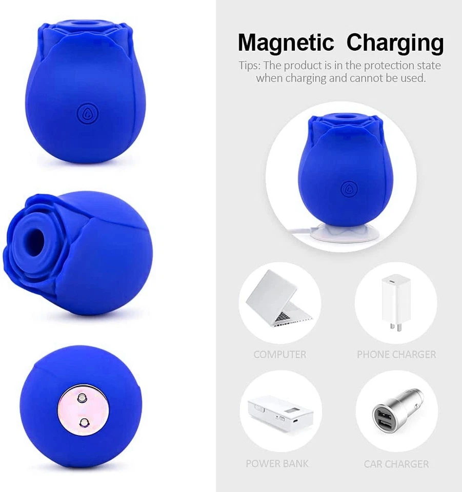 Flower Vibrator Clit Sucking Licking G-Spot Dildo Oral Adult Sex Toys for Women - Image 4 of 4