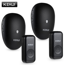 KERUI Wireless Doorbell Chimes Waterproof Button Plug Play Receiver Long Range