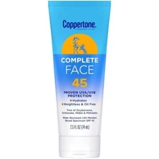 Coppertone Complete Face SPF 45 Sunscreen Lotion 2.5oz