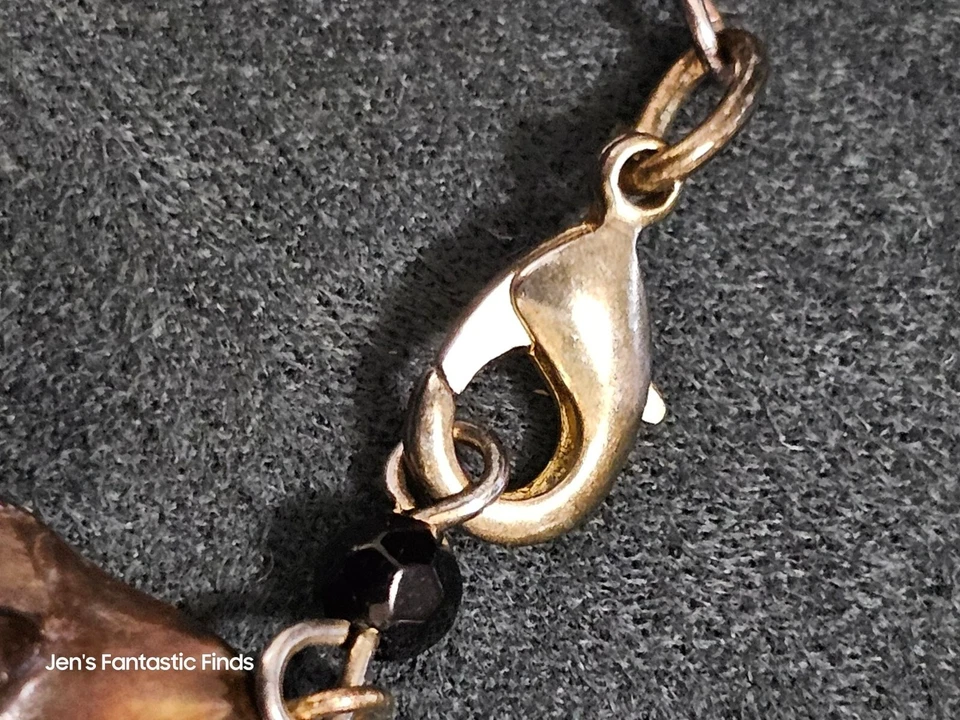 Handcrafted Shell & Glass Bead Bracelet With Lobster Clasp - Image 3 of 4