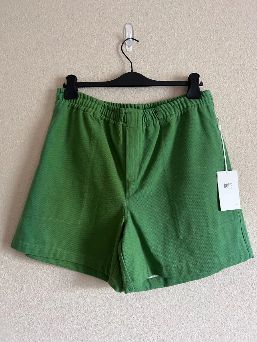 Bode Twill Rugby Shorts - Size M/L - Green