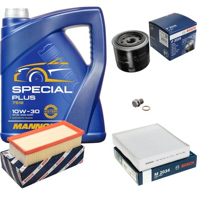 BOSCH Inspektionspaket 5 L MANNOL Special Plus 10W-30 für Mitsubishi Colt VI