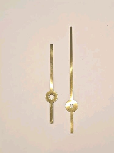 New 3-3/4" Thin Tower Pattern  Brass/Gold Clock Hands - DIY - Single Set - Picture 1 of 2