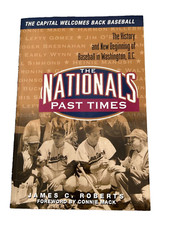 The Washington Nationals Baseball Pastime Book Signed by James C. Roberts