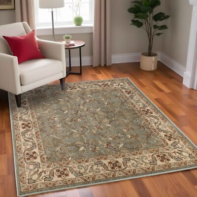 Traditional Floral Oriental Carpet Indoor Area Rug Or Runner Rug Or Door Mat