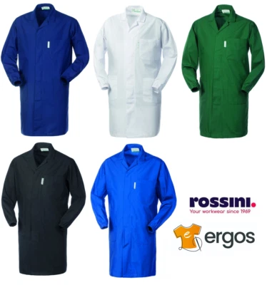 ROSSINI Camice POLIBREMBO da Uomo Lavoro Collo Aperto con Tasche Officina A62207