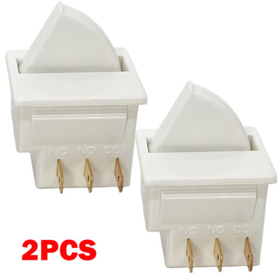 #ad #ad 2Pcs 3 Pin Refrigerator Door Light Switch 2 Feet For GE Whirlpool Maytag NEW $10.85