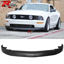 Fits 05-09 Ford Mustang V8 Gt 4.6l Front Bumper Lip Spoiler Unpainted Black Pp
