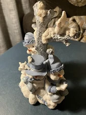 The Encore Group “Buddies Around Tree” In Blue And White