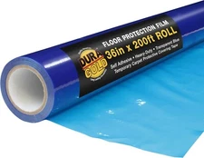 Dura-Gold Floor Protection Film, 36-inch x 200-foot Roll Plastic Floor Protector